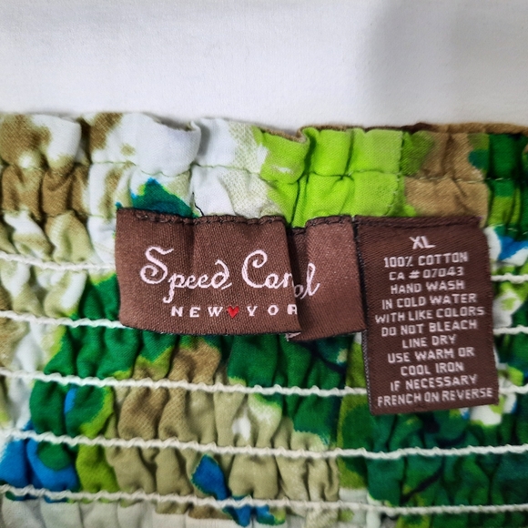 Vintage Y2K Cotton Summer Watercolour Print Dress - Picture 13 of 14